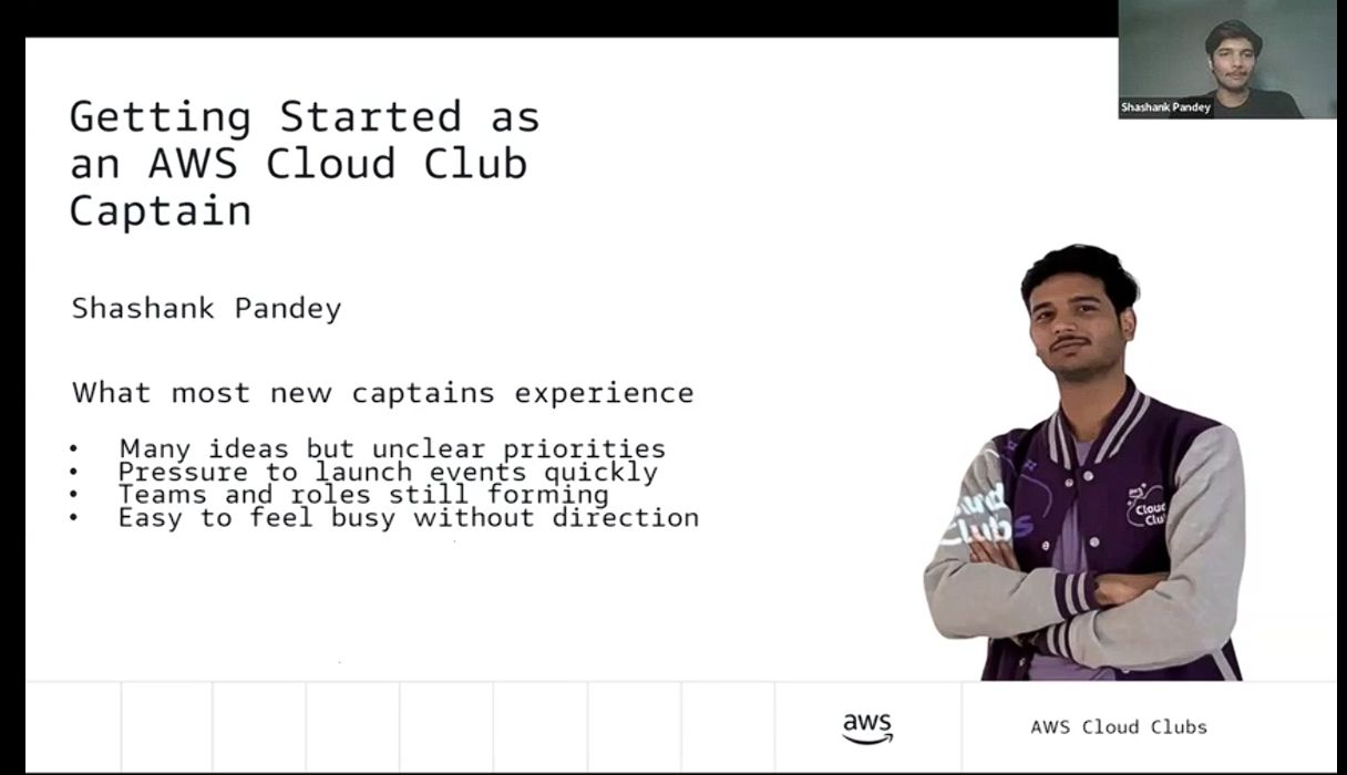 AWS Cloud Club Captain’s Call - Panelist
