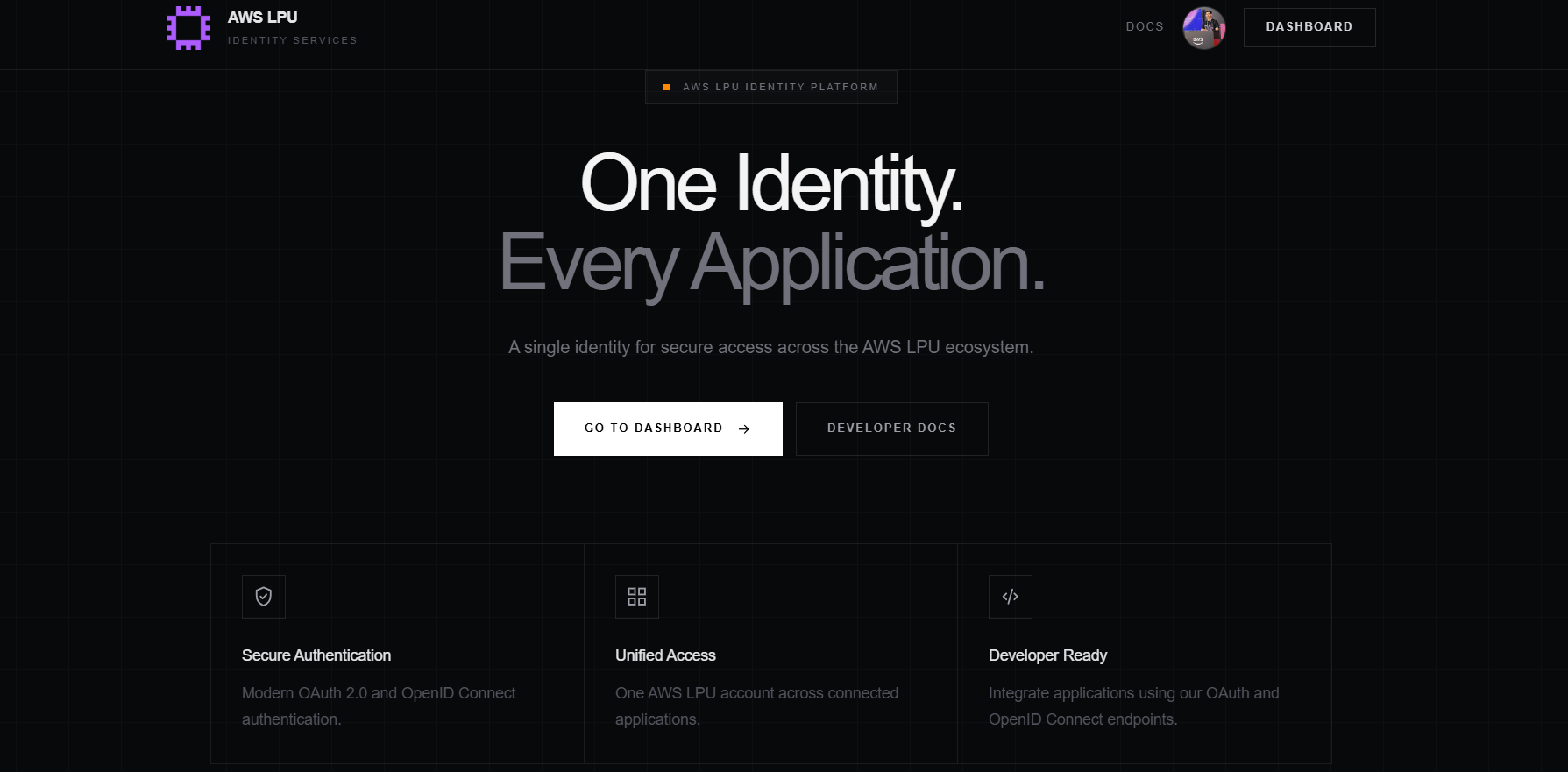 AWS LPU SSO project preview