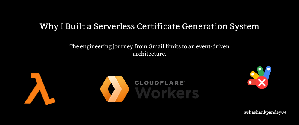 Why I Built a Serverless Certificate Generation System